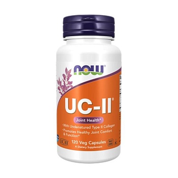 foto дієтична добавка колаген в капсулах now foods uc-ii joint health, 120 шт