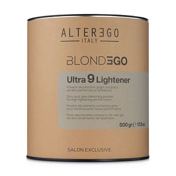foto осветляющий порошок для волос alter ego blondego ultra 9 lightener, 500 г