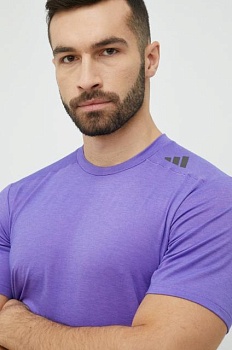 foto тренувальна футболка adidas performance designed for training колір фіолетовий однотонна