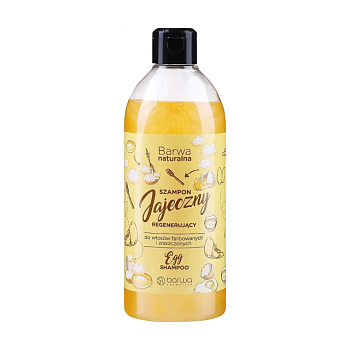 foto восстанавливающий яичный шампунь для волос barwa cosmetics barwa natural egg shampoo, 500 мл