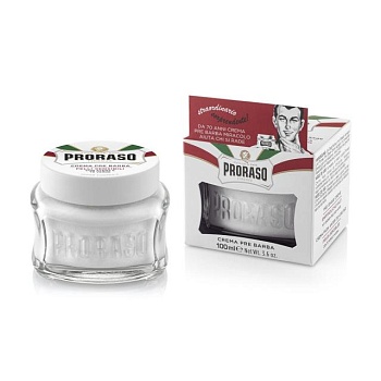 foto крем до бритья proraso white line pre-shaving anti-irritation cream для чувствительной кожи, 100 мл