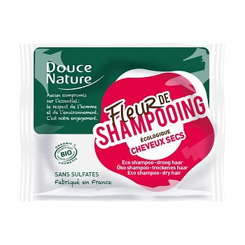 foto твердий шампунь douce nature fleur de shampooing для сухого волосся, 85 г