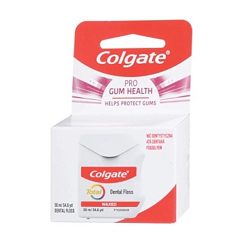 foto зубна нитка colgate total pro gum health, 50 м