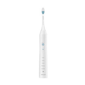 foto зубна електрощітка sencor electric sonic toothbrush soc 3312wh біла, 1 шт