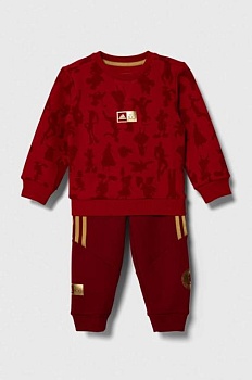 foto дитячий спортивний костюм adidas колір бордовий