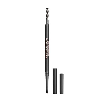 foto олівець для брів makeup revolution precise brow pencil, light brown, 0.05 г