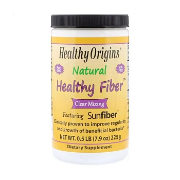 foto диетическая добавка в порошке healthy origins natural healthy fiber натуральная клетчатка, 225 г