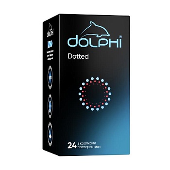 foto презервативи dolphi dotted з крапками, 24 шт