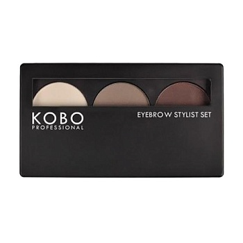 foto набір для макіяжу брів kobo professional eyebrow stylist set, 7 г