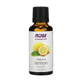 foto эфирное масло now foods essential oils 100% pure lemon лимона, 30 мл
