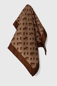 foto карманный платок из шелка boss цвет бежевый