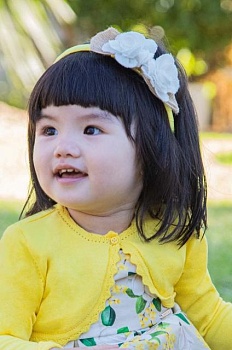 foto дитяча пов'язка для волосся mayoral колір жовтий