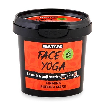 foto альгинатная маска для лица beauty jar fase yoga firming rubber mask укрепляющая, 20 г