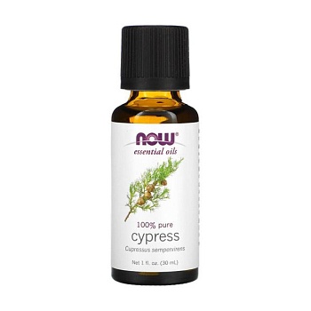 foto эфирное масло now foods essential oils 100% pure cypress кипариса, 30 мл
