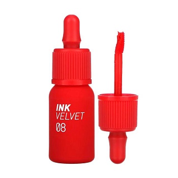 foto матовий тінт для губ peripera ink the velvet lip tint 8 sellout red, 4 г