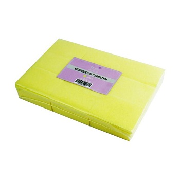 foto безворсовые салфетки tufi profi premium желтые, 4*6 см, 540 шт