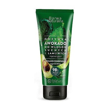 foto кондиционер для волос barwa cosmetics barwa natural avocado hair conditioner с авокадо, 200 мл