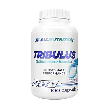 foto диетическая добавка мужская в капсулах allnutrition tribulus testosterone booster трибулус тестостерон, 100 шт