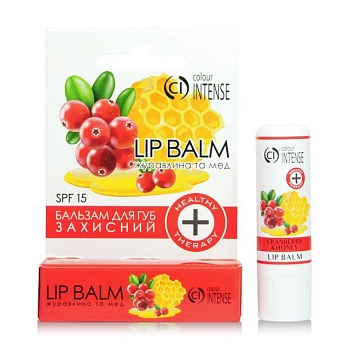 foto увлажняющий бальзам для губ colour intense lip balm healthy therapy 03, клюква и мед , 5 г