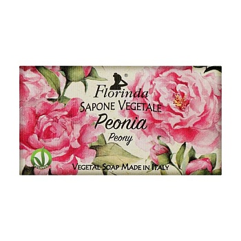 foto натуральное мыло florinda vegetal soap peony пион, 100 г