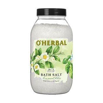 foto соль для ванн o'herbal aroma inspiration bath salt sensual bliss, 1.1 кг