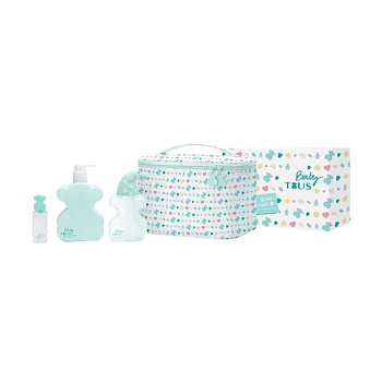 foto парфюмированный набор унисекс tous baby tous (одеколон, 100 мл + лосьон для тела, 250 мл + одеколон, 15 мл + косметичка)
