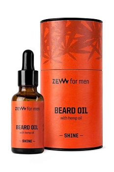 foto олійка для бороди з конопляною олією zew for men 30 ml