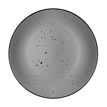 foto тарелка десертная ardesto bagheria керамика, grey, 19 см (ar2919grey)