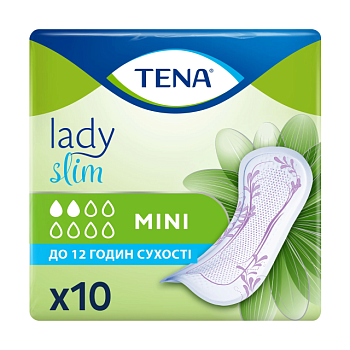 foto урологические прокладки женские tena lady slim mini, 10 шт