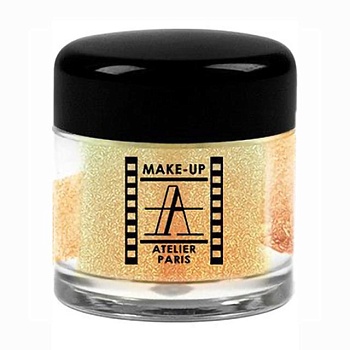 foto розсипчаста перламутрова пудра для повік make-up atelier paris pearl powder pp17 yellow gold, 4 г