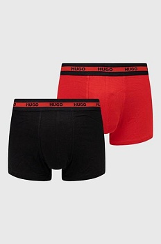 foto боксеры hugo 2- pack) мужские цвет красный