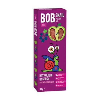 foto натуральные конфеты bob snail яблоко-смородина, 30 г