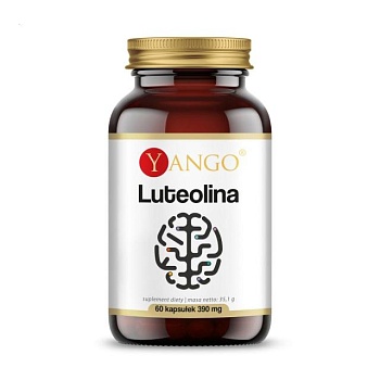 foto дієтична добавка в капсулах yango luteolina лютеолін 50 мг, 60 шт