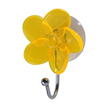 foto крючок vanstore желтый цветок, 3*10*7 см (tl-2031-5yy)