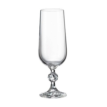 foto бокалы для игристых вин bohemia klaudie (sterna), 6*180 мл (4s149/00000/180)