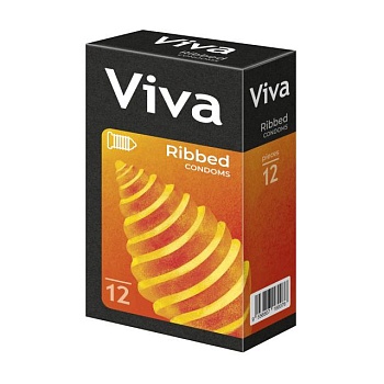 foto презервативы латексные viva ребристые,12 шт