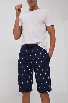 foto пижамные шорты polo ralph lauren мужские синий с узором