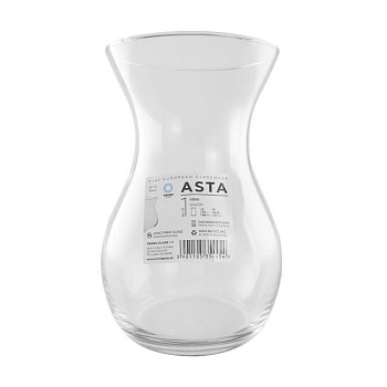 foto ваза trend glass asta, 11*18 см (35445)
