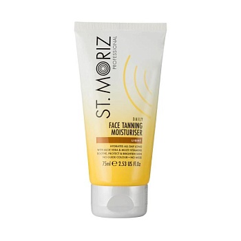 foto зволожувальний крем для обличчя st. moriz professional face tanning moisturiser, light, з ефектом автозасмаги, 75 мл