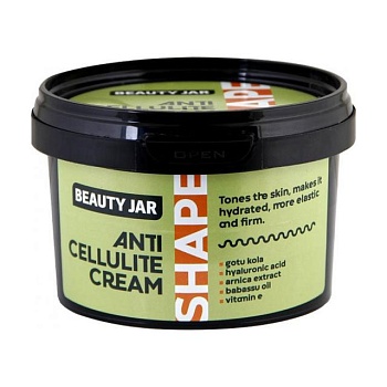 foto антицеллюлитный крем для тела beauty jar shape anti-cellulite cream, 380 мл