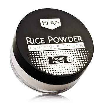 foto розсипчаста рисова пудра для обличчя hean rice powder invisible finish, 8 г