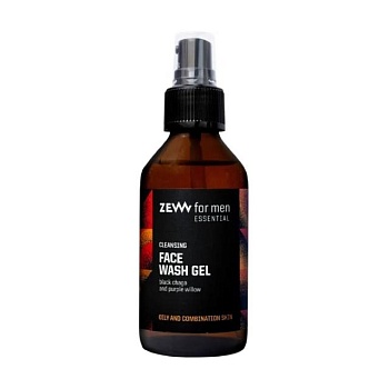 foto мужской гель zew for men cleansing face wash gel для умывания жирной кожи лица, 100 мл