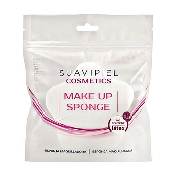 foto набір спонжів для макіяжу suavipiel cosmetics make up sponge, 5 шт