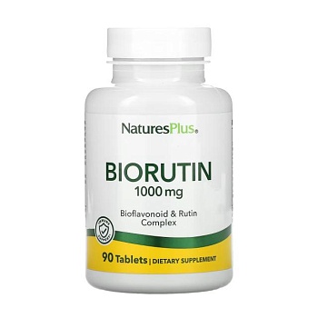 foto дієтична добавка вітаміни в таблетках naturesplus biorutin вітамін р, 1000 мг, 90 шт