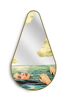 foto настінне дзеркало seletti pear sea girl