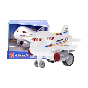 foto детский самолет yg toys aircraft инерционный, с имитацией звука и светом, от 3 лет, 19*19*16 см (rj6687a)