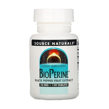 foto дієтична добавка в таблетках source naturals біоперин (екстракт чорного перцю) 10 мг, 120 шт