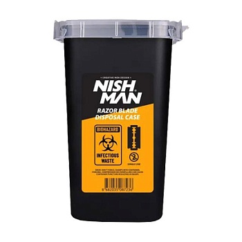 foto контейнер для использованных лезвий nishman blade disposal case, 1 шт