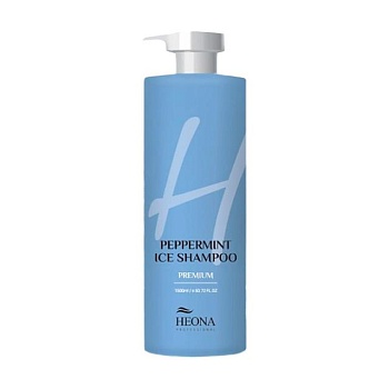 foto м'ятний охолоджувальний шампунь для волосся heona peppermint ice shampoo, 1.5 л