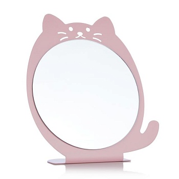 foto зеркало настольное sovart розовое, размер 17*18*6.1 см
